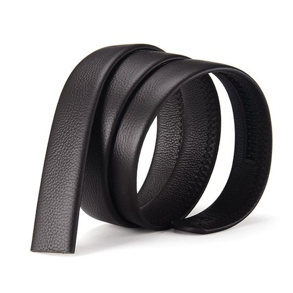 

men's soft ratchet click belt genuine leather dress belt for men jeans automatic sliding buckle black brown waiststrap