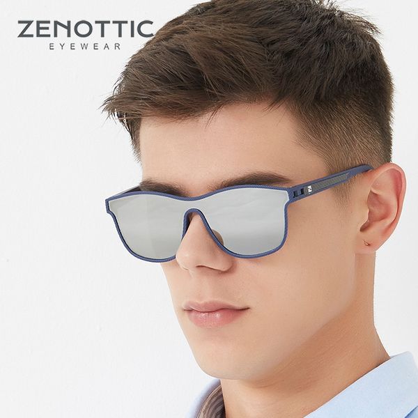 

zenottic one piece style polarized sunglasses for women men fashion square uv400 goggle shades sun glasses gafas, White;black