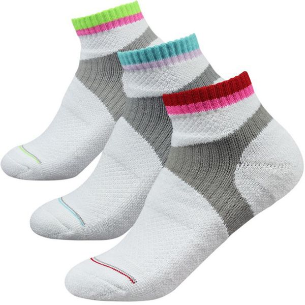 

new women cotton breathable tennis socks badminton women running cycling basketball socks outdoor sport, Black