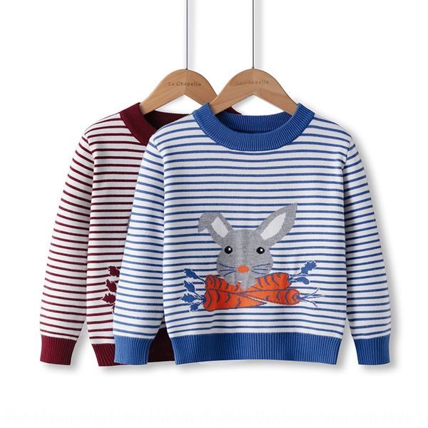 

sheep yifan korean style rabbit clothing children's sweater 2020 new girls' bottoming sweater double layer children's clothin, Blue