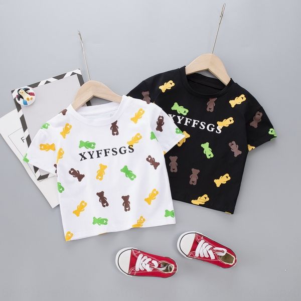 

boys' short sleeve t-shirt cotton clothing clothing boys' children's children's baby's white half sleeve t-shirt fa, Blue