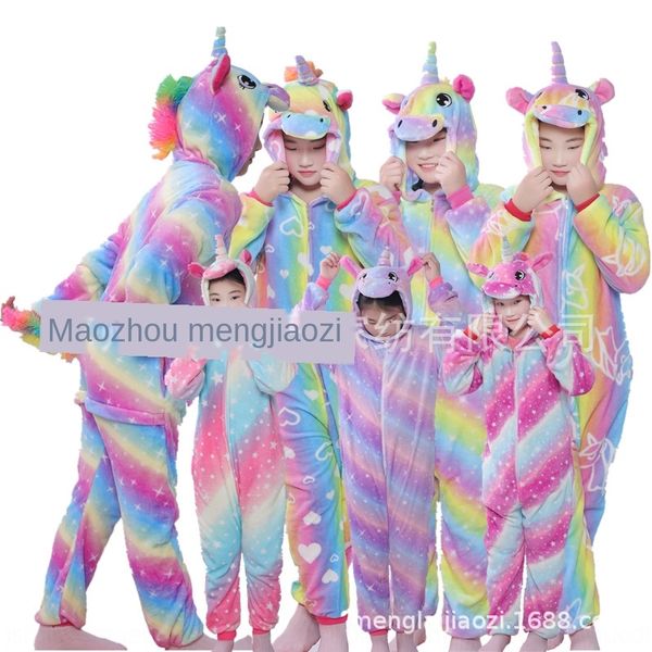 

new autumn and winter thickened animal clothes clothes home furnishing clothing cartoon one-piece tianmapajamas flannel home wear, Black;brown