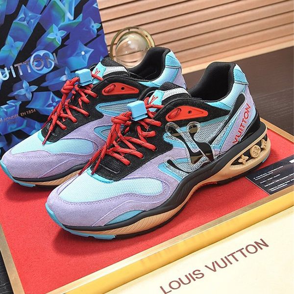 

52 men's designer casual sports shoes, fashionable outdoor travel casual shoes, sports shoes. fast delivery in original box packaging, Black