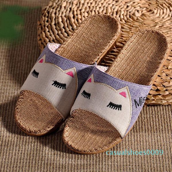 

summer slippers woman fashion casual indoor slides couple shoes breathable mules anti-skid home clogs zapatos mujer c09, Black