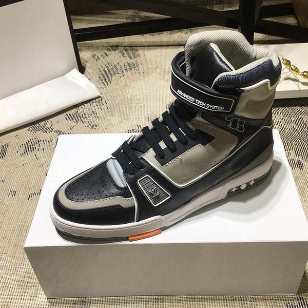 

new mens shoes casual trainer sneaker boot mens shoes fashion chaussures pour hommes ankle fashion boots luxury design bottes hommes mens, Black