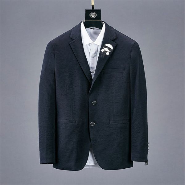 

famous mens denim jacket men women casual coats black blue fashion slim fit mens business suit, Black;brown