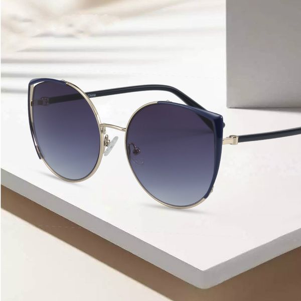 

bluemoky vintage cat eye sunglasses for women metal frame luxury lady driving uv400 polarized sun glasses shades 2020 with box, White;black