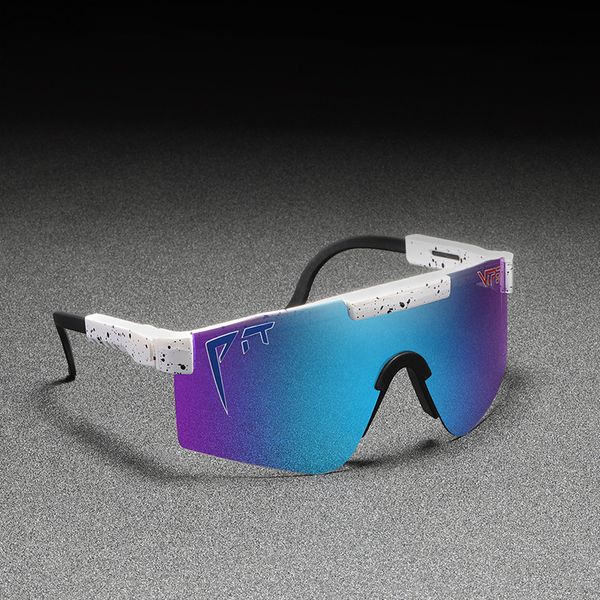 

оригинал pit viper sport google tr90 поляризационные очки для мужчин / женщин открытый ветрозащитный очковой 100% uv зеркальные линзы, White;black