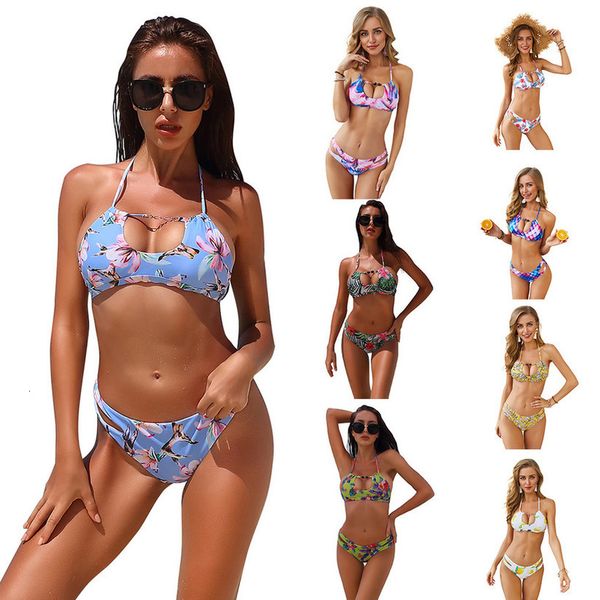 

женщины бикини set mujer печати купальник бразильского бикини pink beach купальный костюм cross бинты купальники thong biquini, White;black