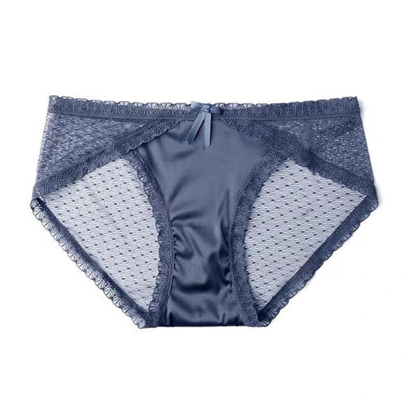 Satin sexy Mesh atmungsaktiven Spitzenhöfen Slips Unterwäsche Unterwäsche transparent Uderpant