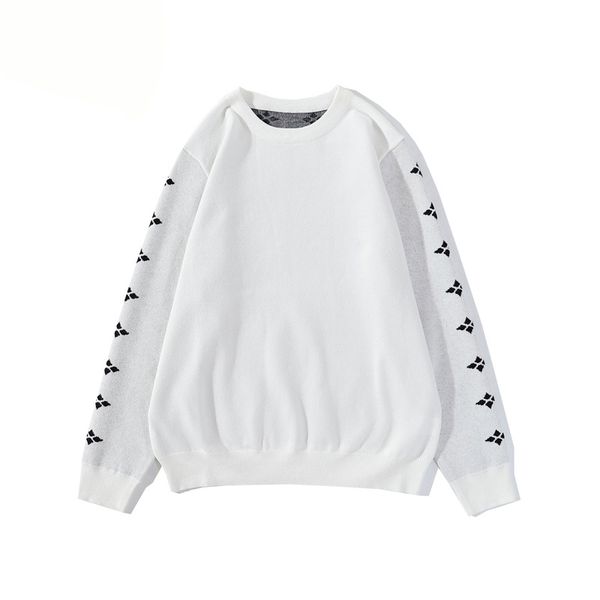 

designer half monogram crewneck sweater flower print clothes casual new fashion style selling 2020 fw size -2xl, White;black