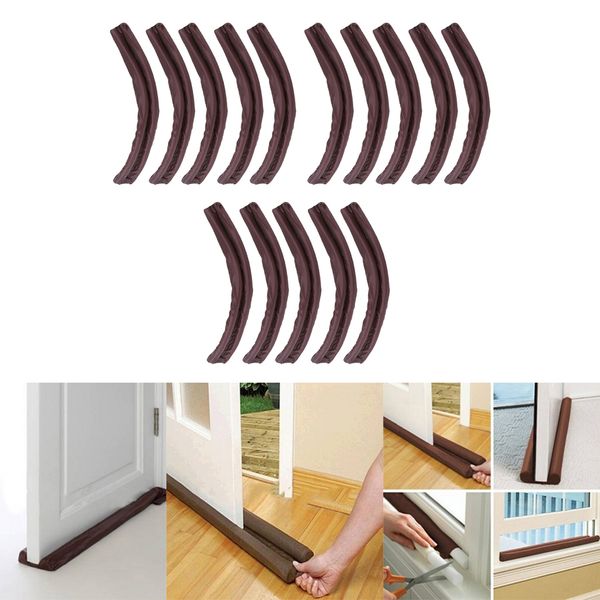 

15pcs door under bottom seal soundproof draft foam strip blocker ser
