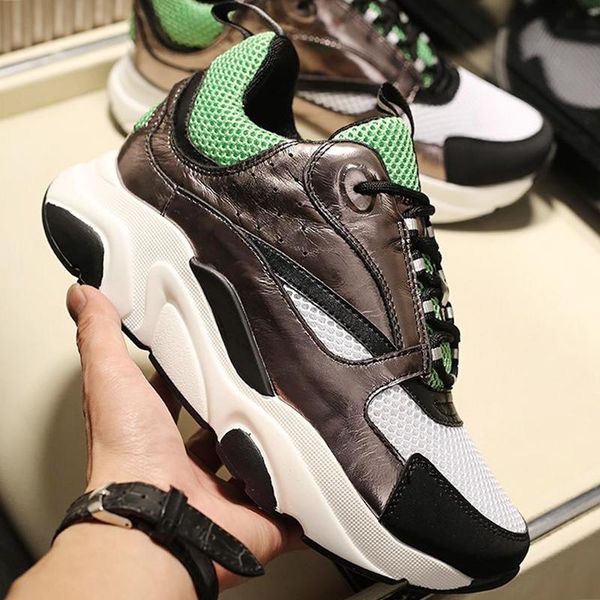 

fast delivery mens outdoor walking shoes b22 calfskin sneaker breathable lace -up vintage casual lightweight fashion classic luxury shoes, Black