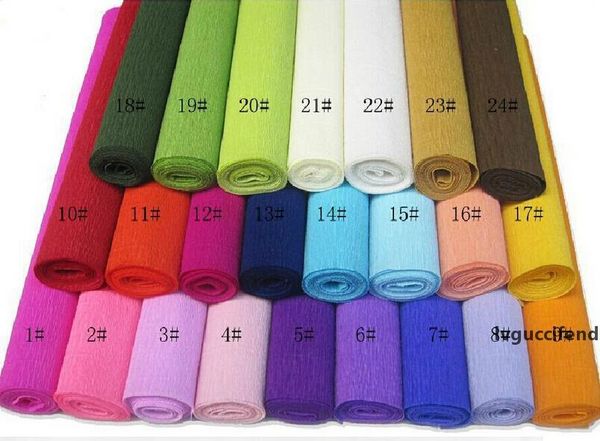 

50cm x 2.5m roll-up hem crepe paper prontpage flower wrapping paper cartoon flowers bouquet packing paper