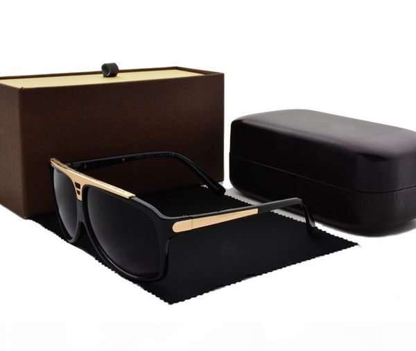 

evidence fashion sunglasses retro vintage women men brand designer shiny frame with retail box and case, White;black