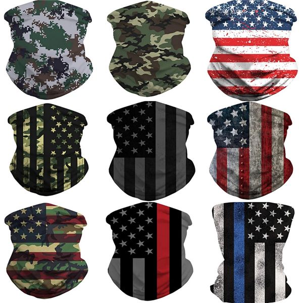 

multifunctional seamless magic scarf variety warm halloween cosplay bicycle cs ski headwear half face bandana party mask 236 models#997, Blue;black