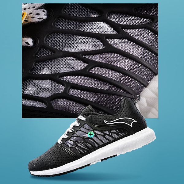 

onemix origina lmens womens shoes breathable mesh men athletic shoes super light outdoor male walking jogging shoes, Black