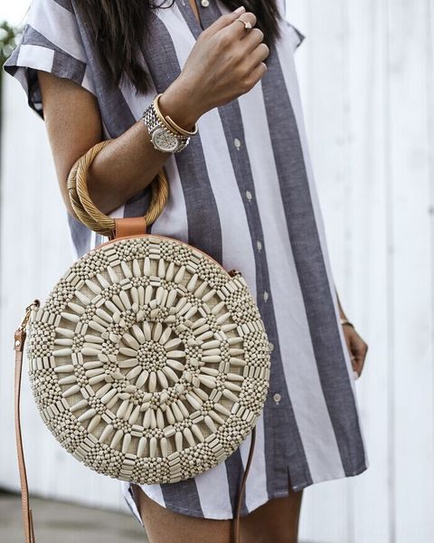 

летний новый полосатый лето новая рубашка в полоску рубашка, White