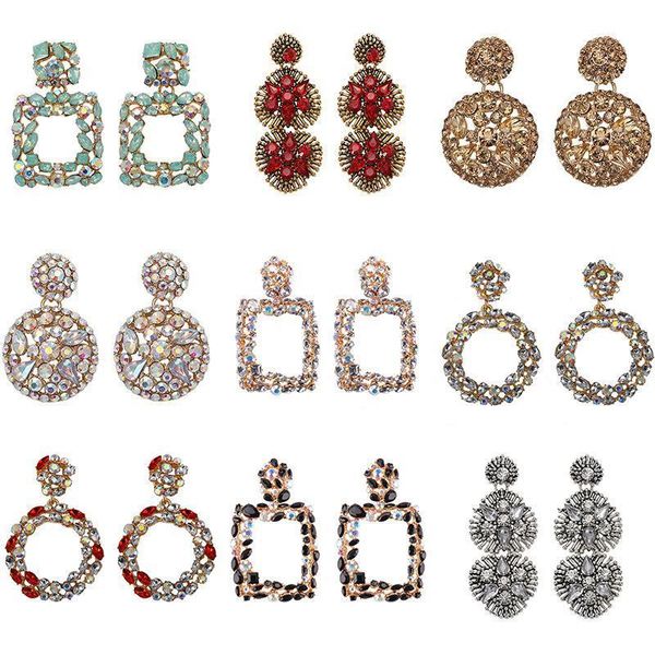 

geometric earring lady fashion za resin drop earring for women wedding luxury jewelry boho elegant shiny dangle statement earrings, Golden;silver