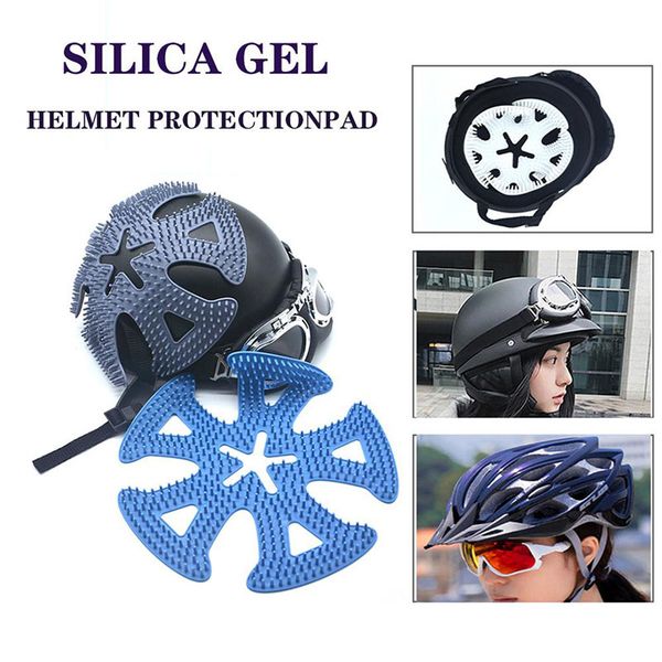 

new silicone helmet pad cushion thermals insulation breathable helmet pad suitable for most helmets motorcycle bicycle
