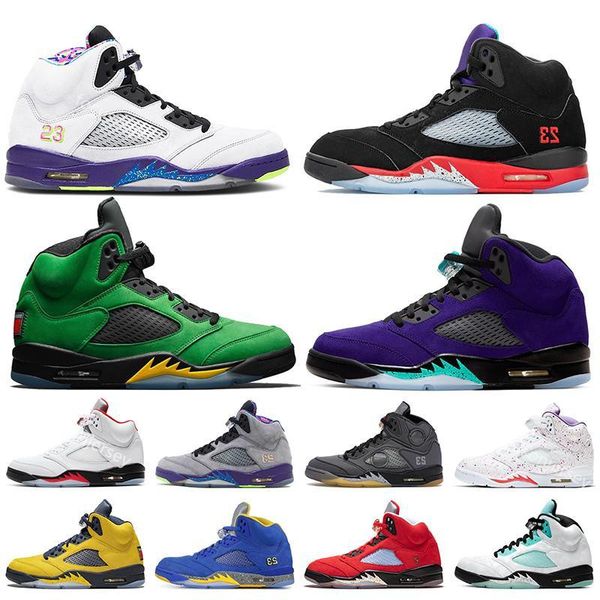 

alternate grape bel basketball shoes 5 5s v 3 fire red mens trainers jumpman oregon ducks gold grapesport men sport sneakers size 40-47