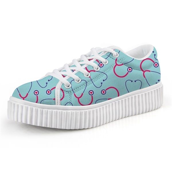 

funny baby nursing bottle pattern woman flat platform shoes casual winter girls lace up sneakers fashion flats shoes
