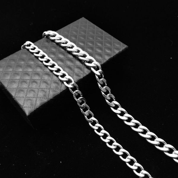 

stainless steel accessories necklace square nk chain stainless steel men's necklace nk chain accessories, Silver