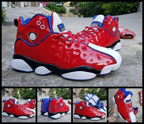 

2019 new basketball shoes 13 team ii mandarin duck mens basketball shoes 13s red and airs blue colors new vitality royal sneakers