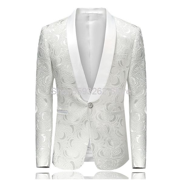 

men's suits & blazers 2021 male dinner slim fit suit youth leisure, White;black