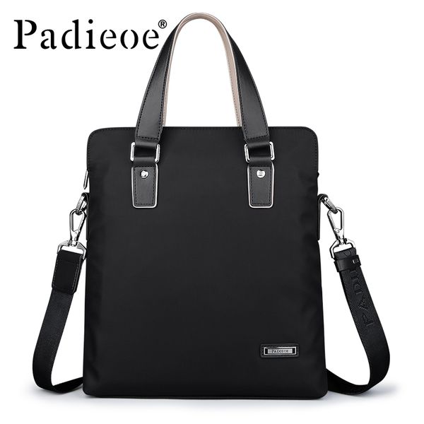 

padieoe nylon tote briefcase for male messenger bag waterproof documents men's shoulder bag casual business men travel handbag