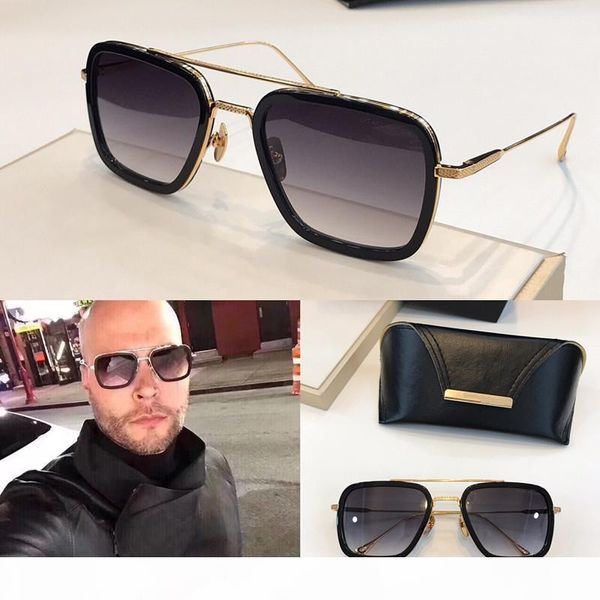 

new fashion 006 designer sunglasses square frames vintage popular style uv 400 protective outdoor eyewear for men with case, White;black