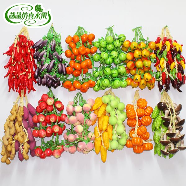 

artificial vegetable fruit plastic model fruit series decoration