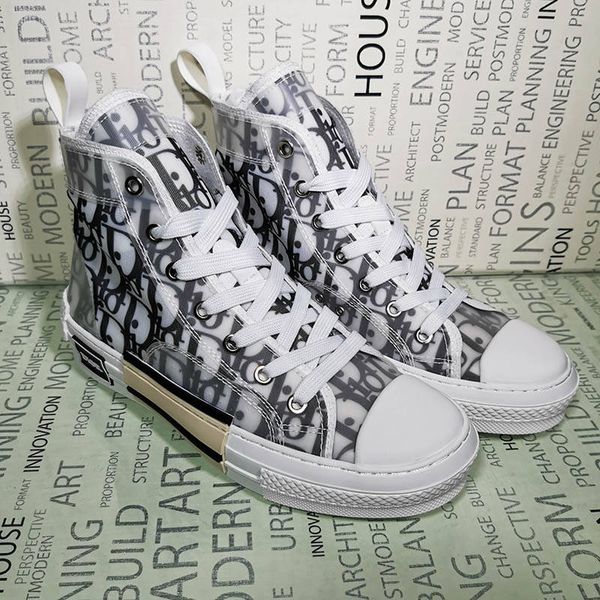 

2020 new high-flower technology canvas shoes high-oblique mouth casual shoes 3m men's women's famous brand women's shoes 89, Black;red