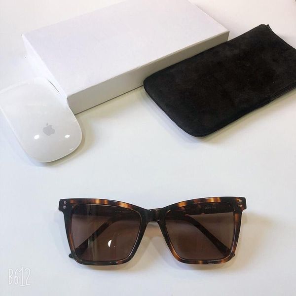 

500231 sunglasses for women designer audrey goggle wrap designer uv protection model square frame leopard double color frame, White;black