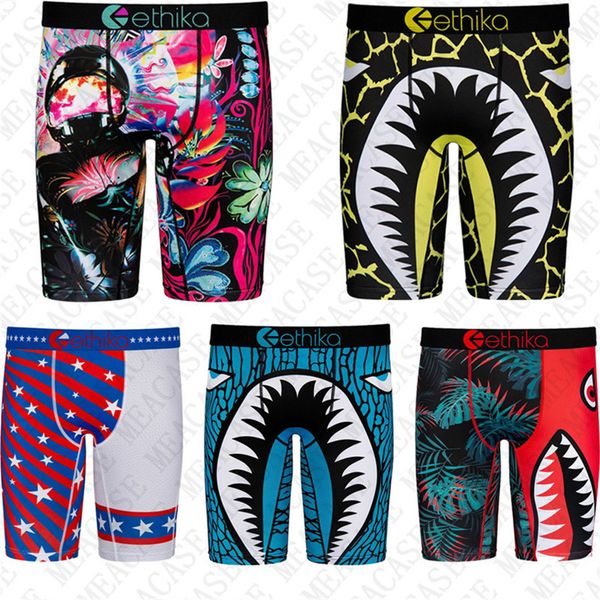 

новые акулы mens long bottoms нижнее белье quick dry боксеры купальники пляжные шорты трусы спортивные seaside короткие штаны гетры трусы d7, Blue