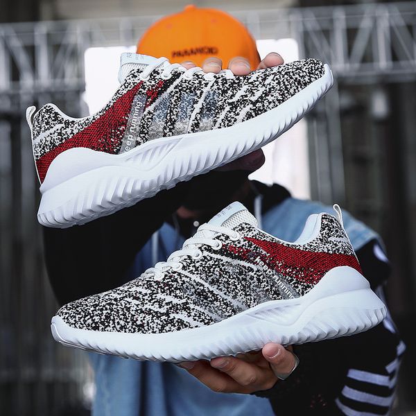 

running shoes men four seasons lace-up athletic trainers zapatillas sports shoes men outdoor walking men's sneaker buty