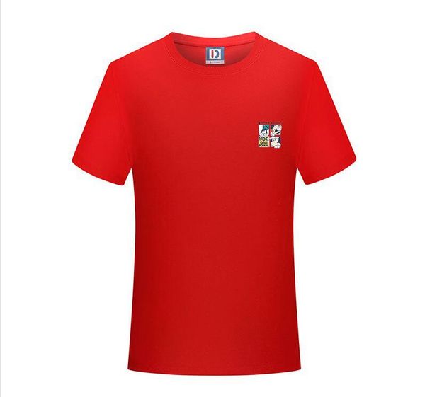 

fashion men's t-shirt 100% cotton round neck printed t-shirt basketball court sports brand men's t-shirt soft breathable short sle, White
