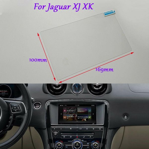 

internal accessories for jaguar xj xk car gps navigation screen glass hd clear protective film 8 inch