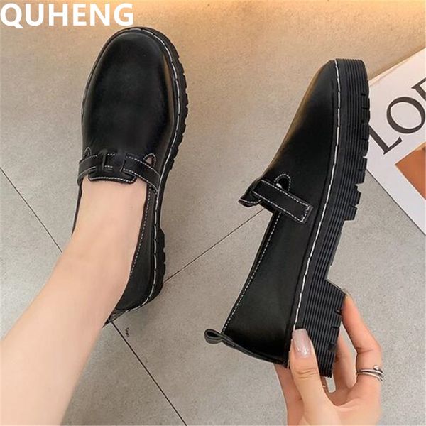 

patent leather women shoes 2020 college style business single shoe fashion black wild woman leather shoes office commute slip-on