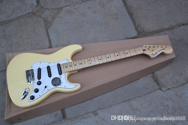 

бесплатная доставка новый крем крем stratocaster электрогитары