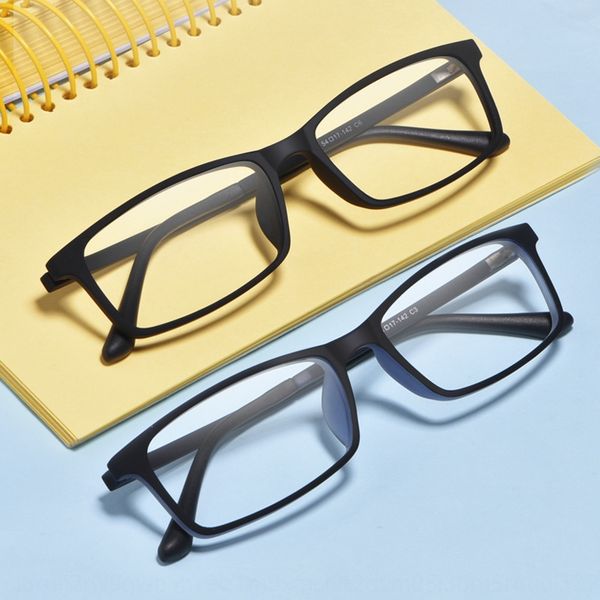 

new two-color elastic paint tr90 full comfortable men's and women's full frame glasses glasses frame 0874, Silver