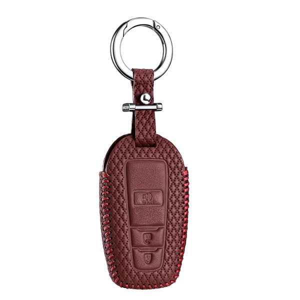 

leather key cover for toyota chr 2018 c-hr prius 2018 car key case wallet holder
