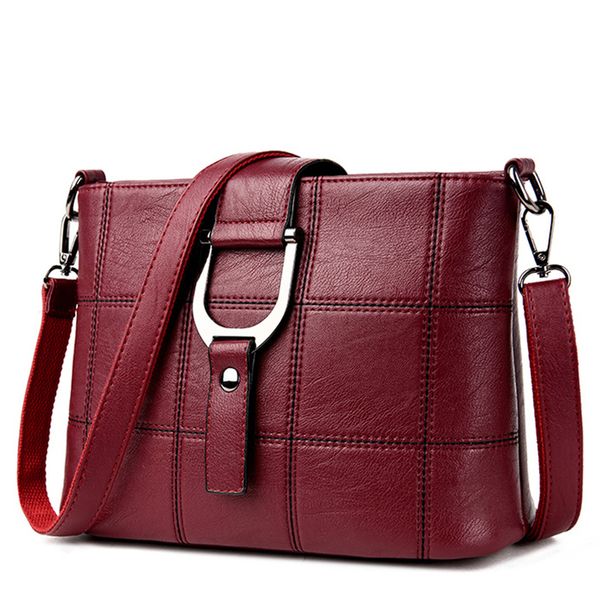

ladies soft leather fashion shoulder bags handbags women thread brands flap casual crossbody bags for women messenger bag bolsos