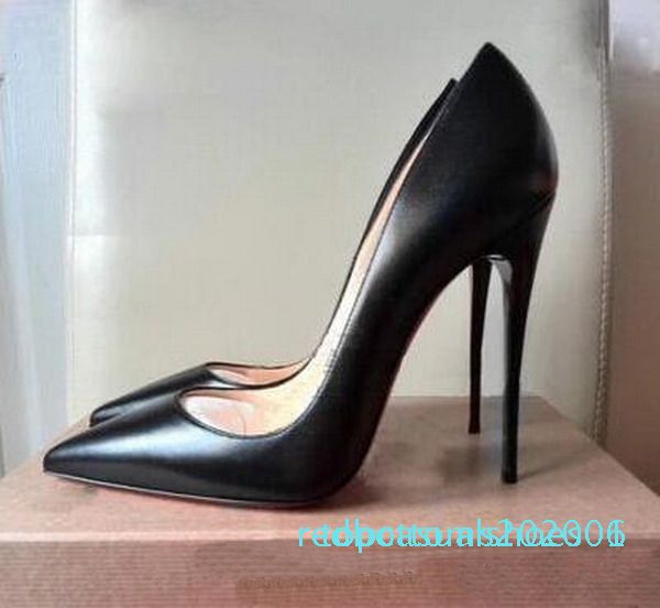 

factory women black sheepskin nude patent leather poined toe pumps,120mm fashion lred bottom high heels shoes for women wedding shoes tr01