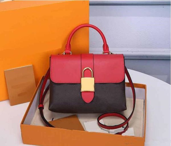 

original style 2020 new genuine leather locky bb presbyopia leather lock postman bag portable female bag handbag shoulder bags