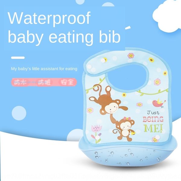 

cartoon detachable baby's waterproof wash-saliva saliva towel towel baby eva feeding bib eating bib