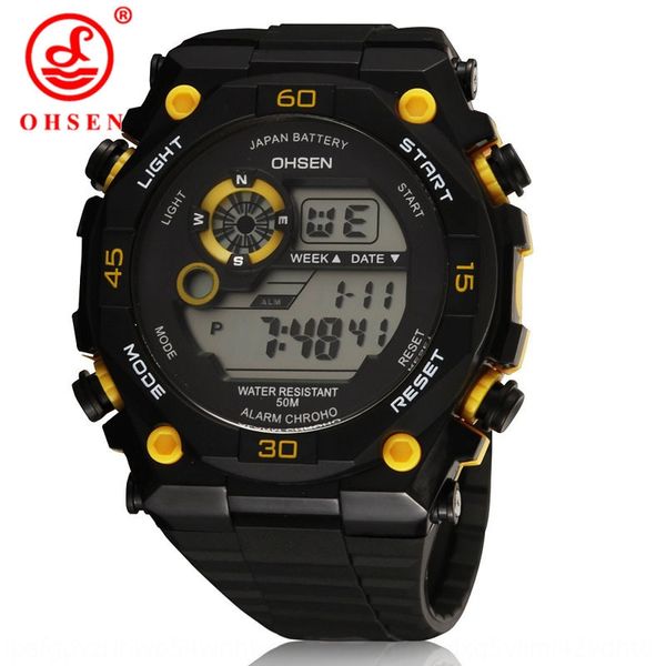 

xkma5 ohsen men's large dial waterproof electronic fashion multi-functional outdoor sports fashion male student outdoor sports electron, Blue
