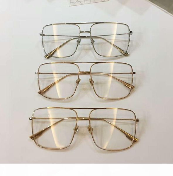 

square gold metal frame clear lens eyeglasses sunglasses fashion brand sunglasses eyewear rare new with box, White;black