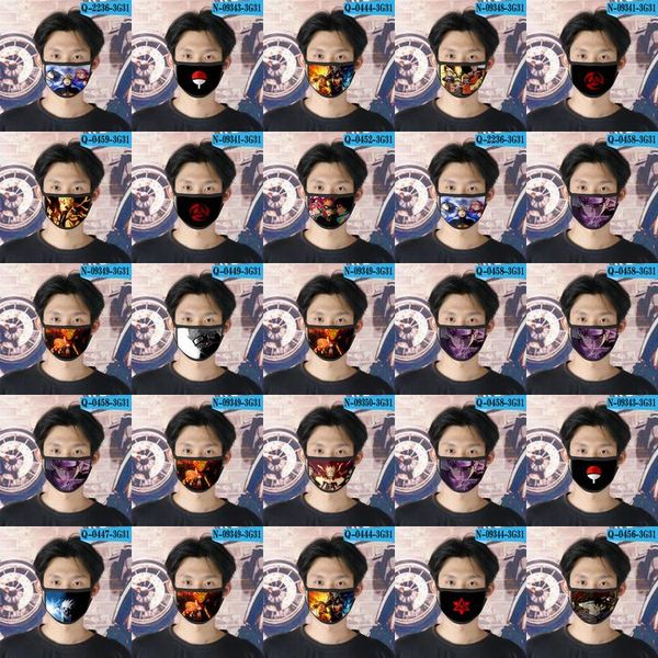 

reusable mask face naruto mask designer ao 05 face naruto cartoon ao cubrebocas tapabocas for girls ovaam lystore2010, Black