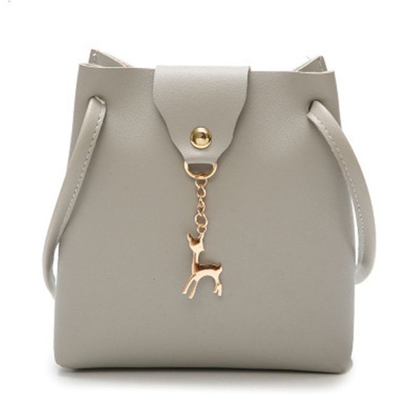 

fashion mini handbag women purse pu leather bag with deer toy bolsa feminina plain bolsos mujer